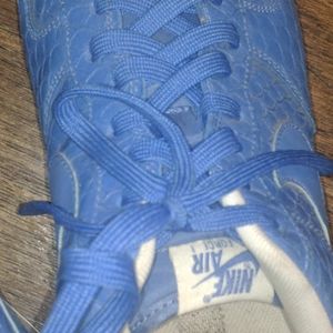 Blue snakeskin af1 size 13